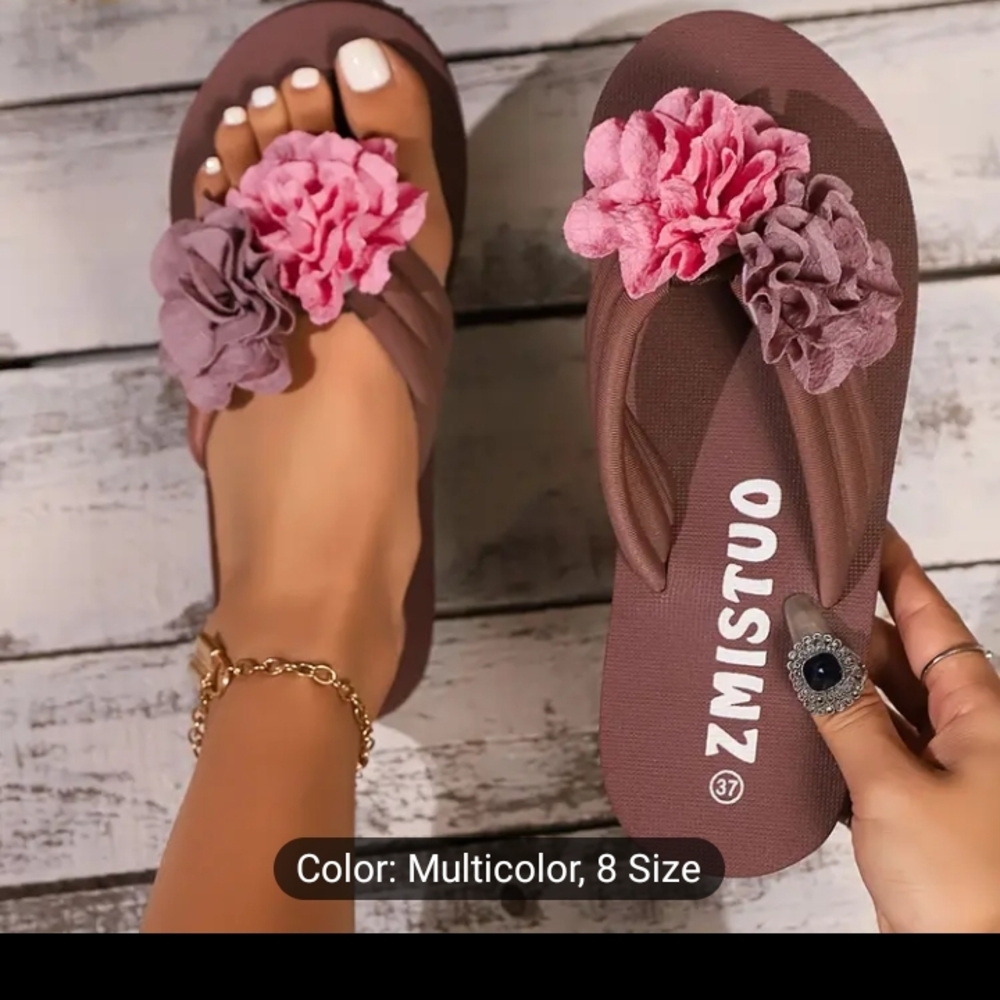 Women's Multicolor Floral Sandals